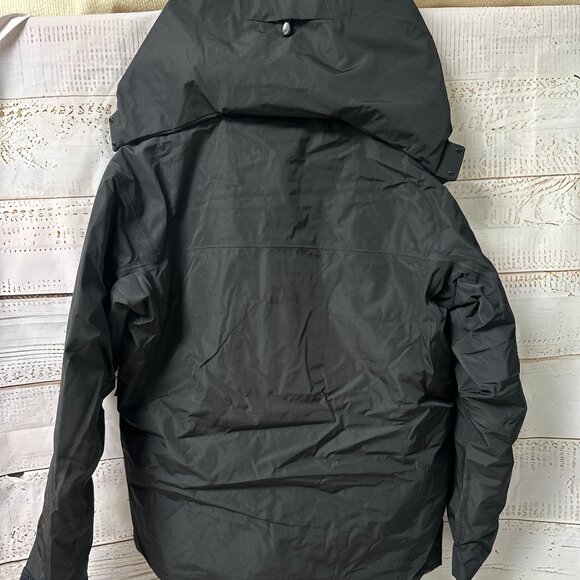 Men's Black Arc'teryx Hooded Down Jacket Size L - Picture 7 of 12